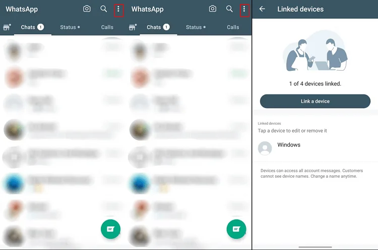 Android WhatsApp Linked Devices Log Out