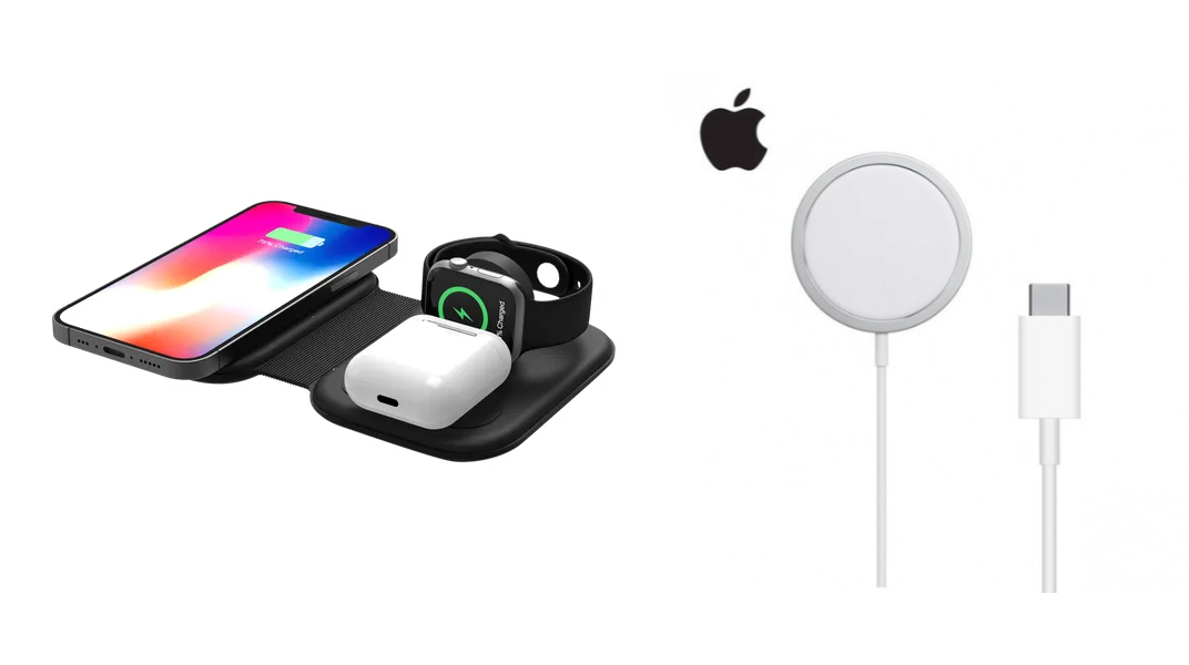 A Qi-Compatible Wireless Charging Mat or a Magsafe Wireless Charger