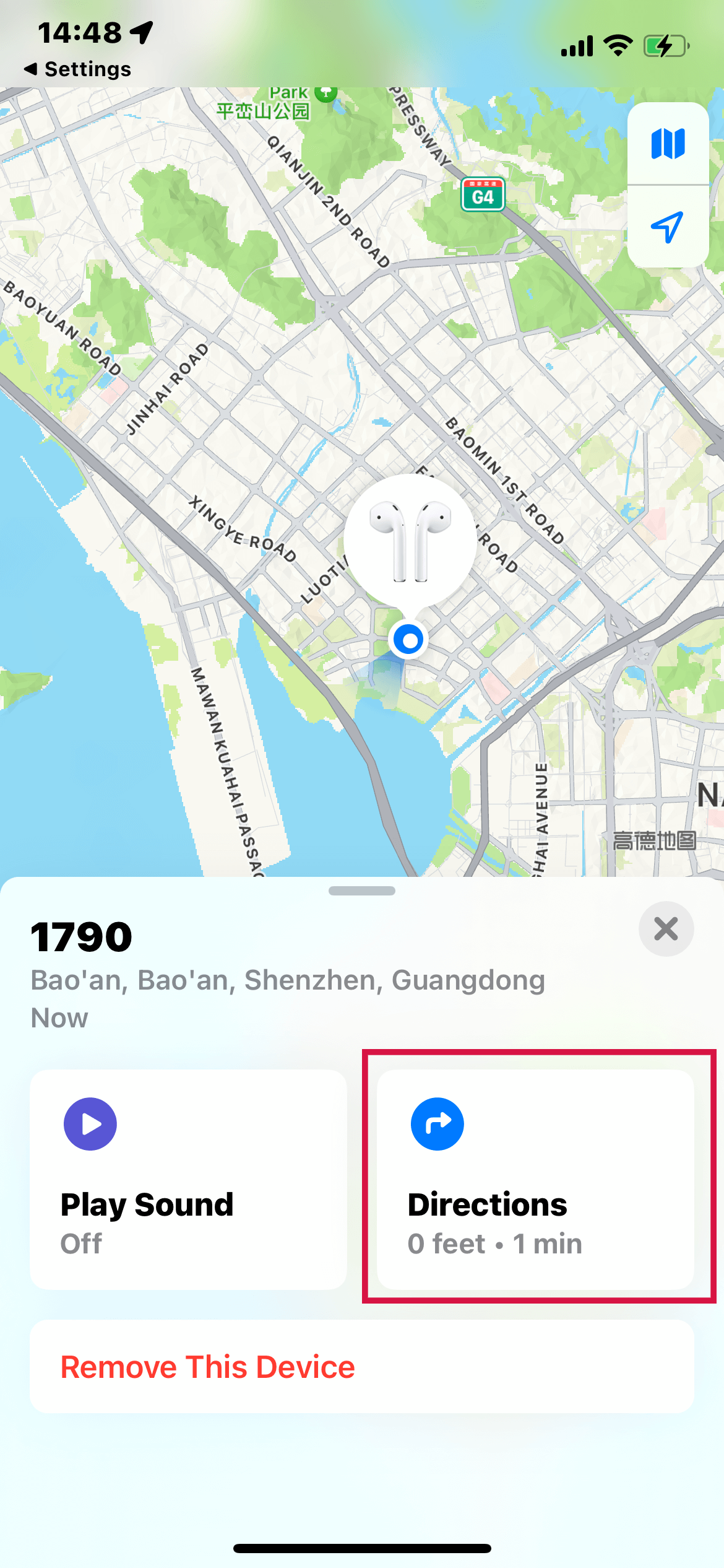 Find My App Directions to Find Your AirPods