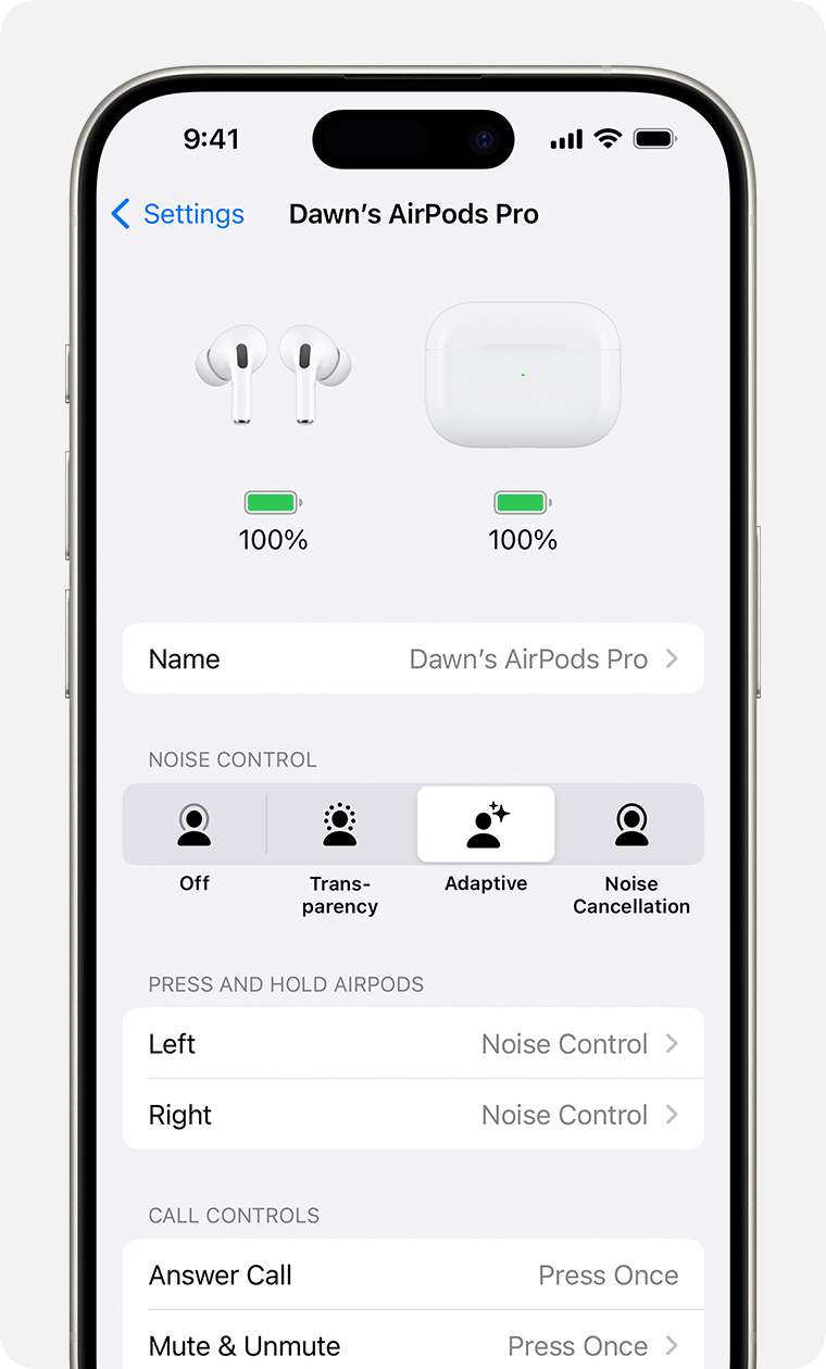 Manage Noise Control on Settings