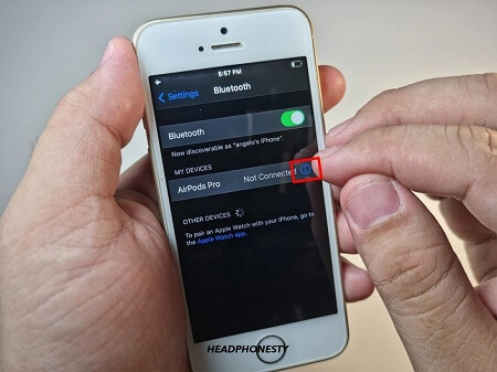 Navigate to Airpod Settings on Your iPhone