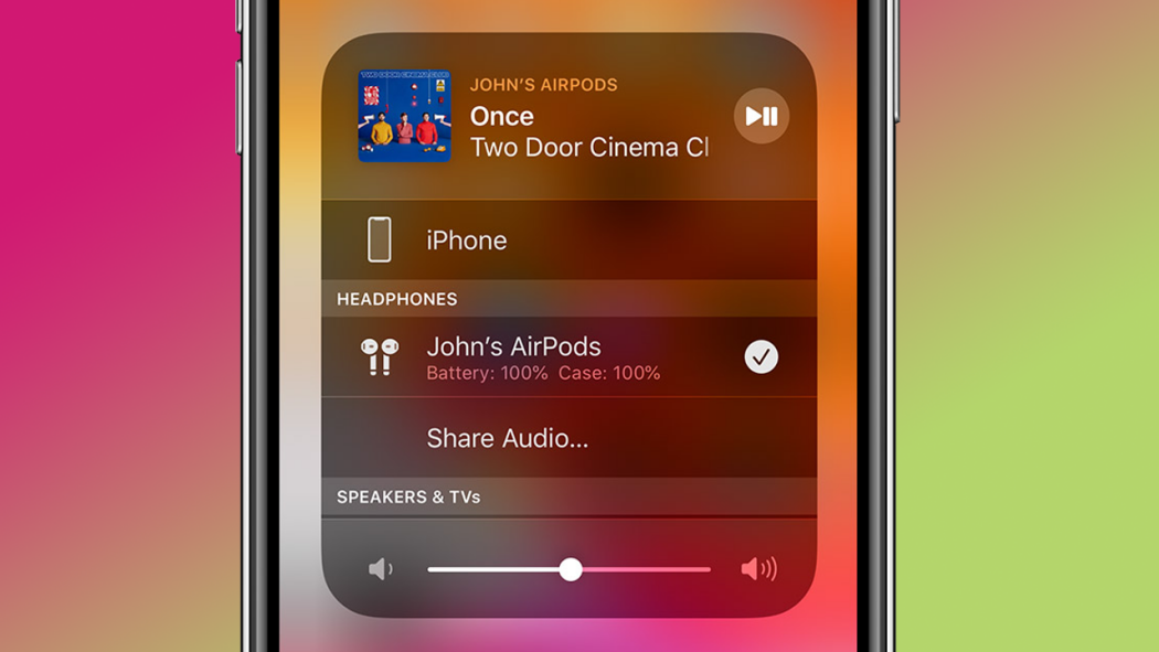 Share Audio With AirPods