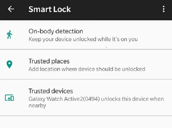 Android Smart Lock