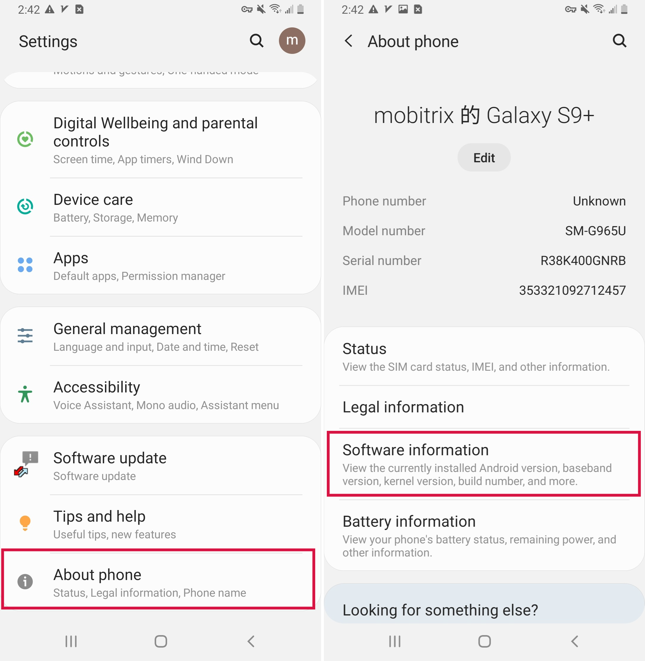 Enable Developer Options on Samsung Galaxy device