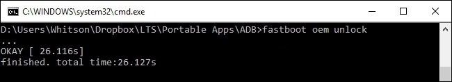 Execute Fastboot Oem Unlock
