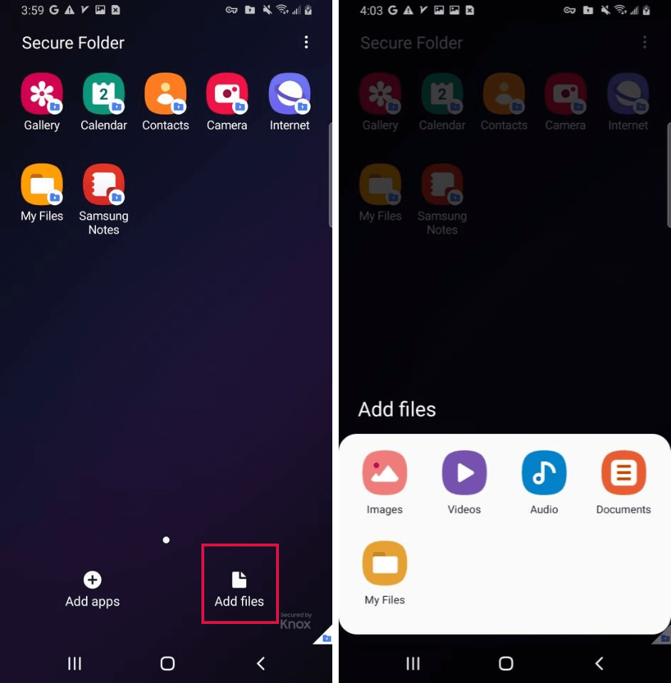 Samsung Secure Folder Add Files 2