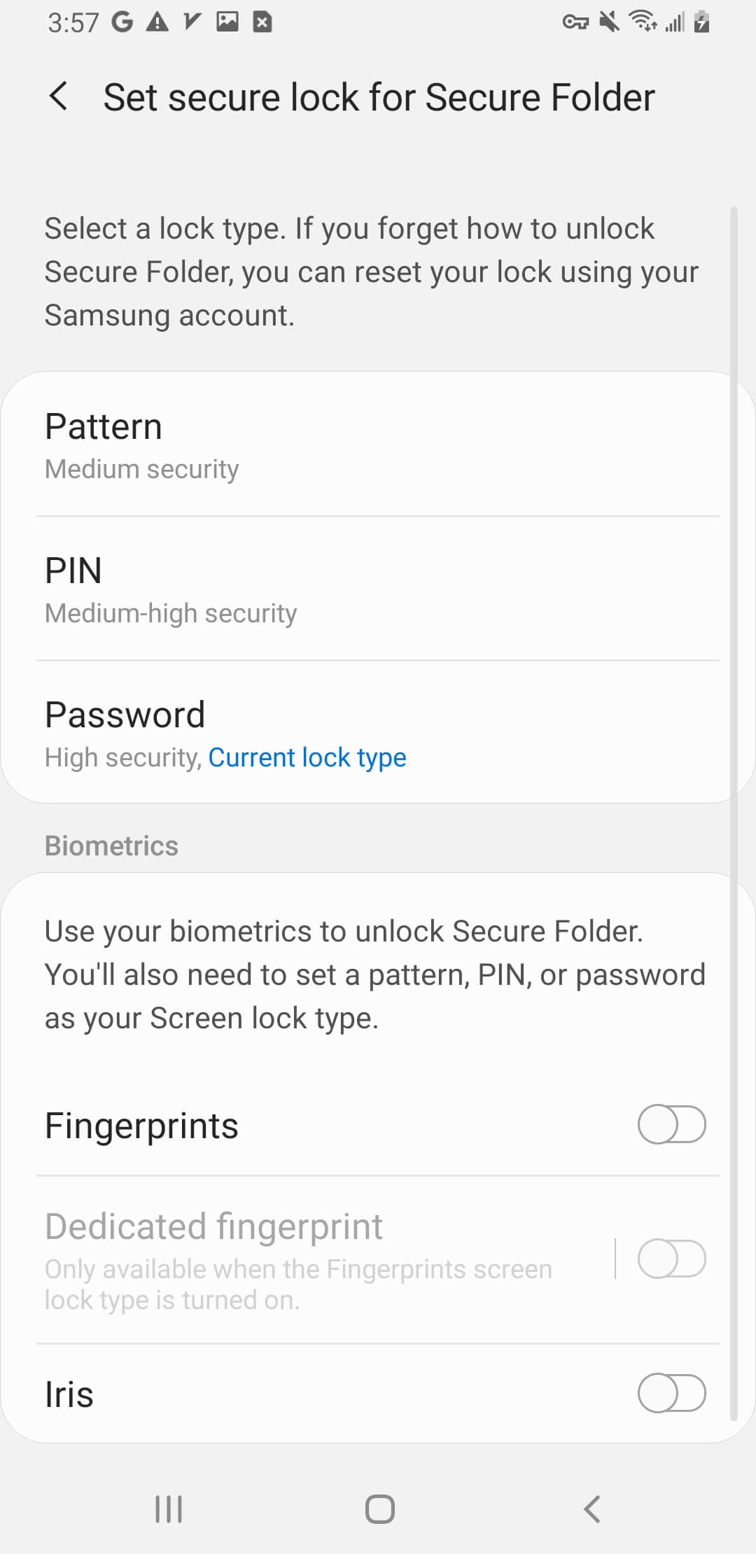 Secure Folder Lock Type