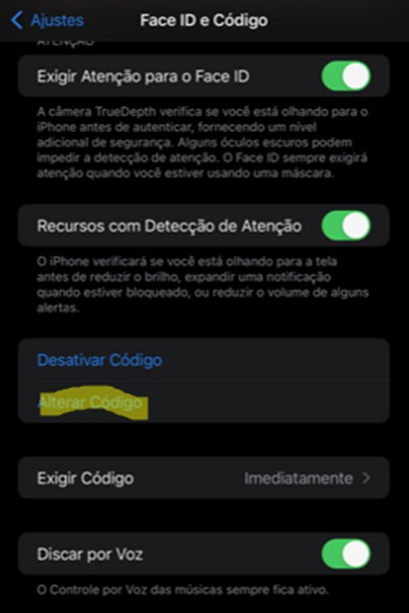 Digite uma senha antiga para alterar a senha