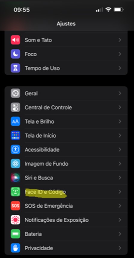 Alterar a senha da tela de bloqueio no iPhone