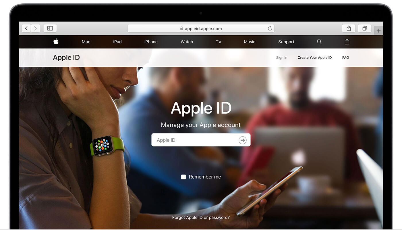 Sign In Apple ID Account Page