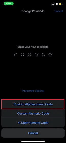 Choose Custom Alphanumeric Code