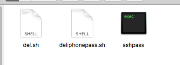 Delete the deliphonepass.sh File