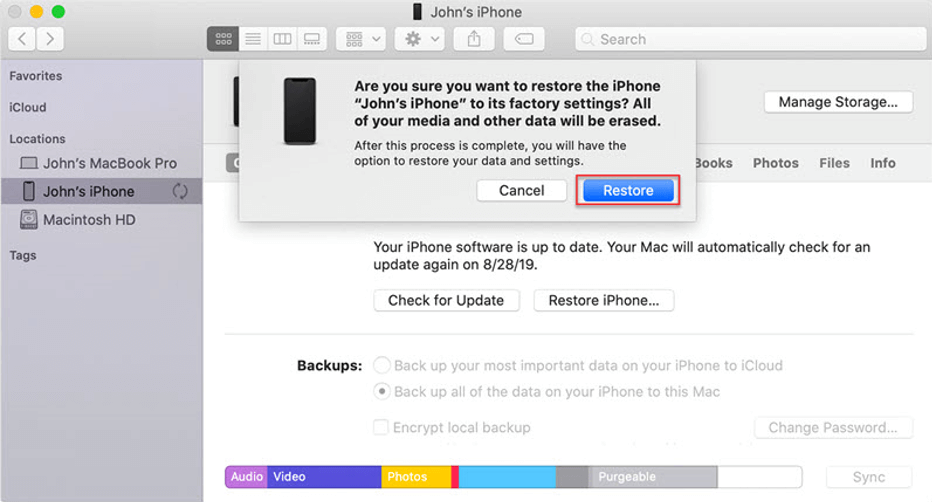 erase iphone