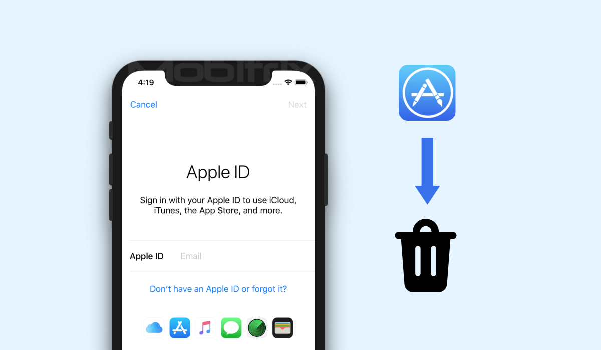 Delete Apple ID Cover Picture