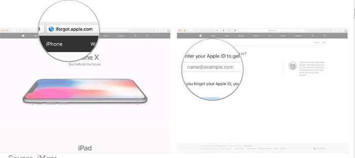 forgot apple password settings apple reset via iforgot enter in