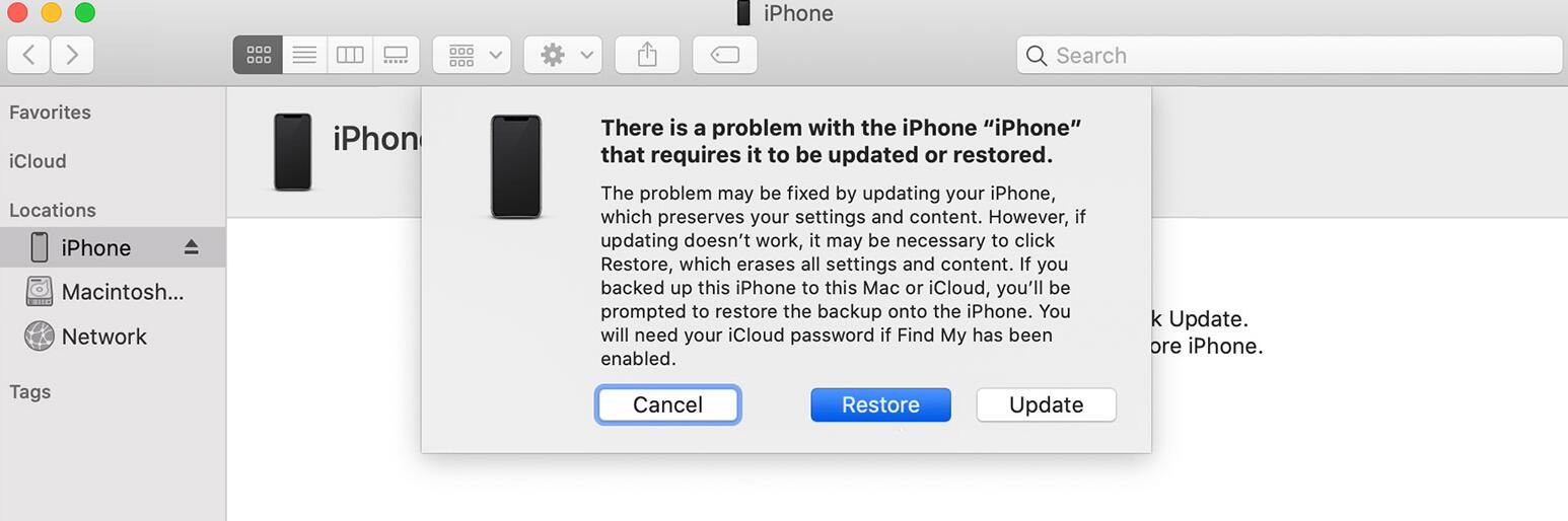 iTunes Restore iPhone