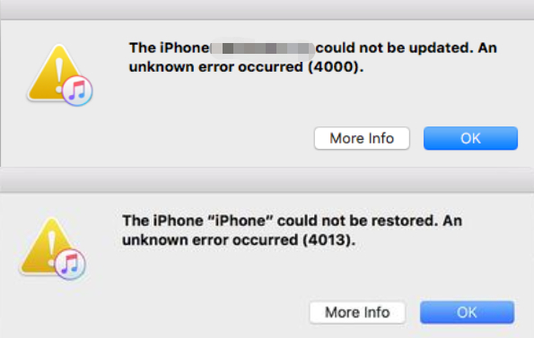 how to fix iphone itunes restore error 2