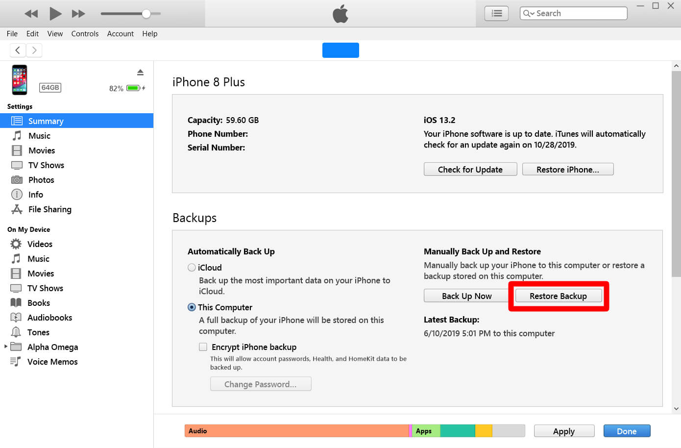 How to Restore Itunes Backup