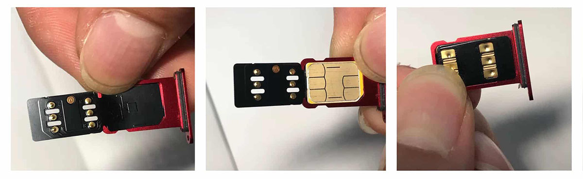 Place SIM Card over the Sim Unlock Chip