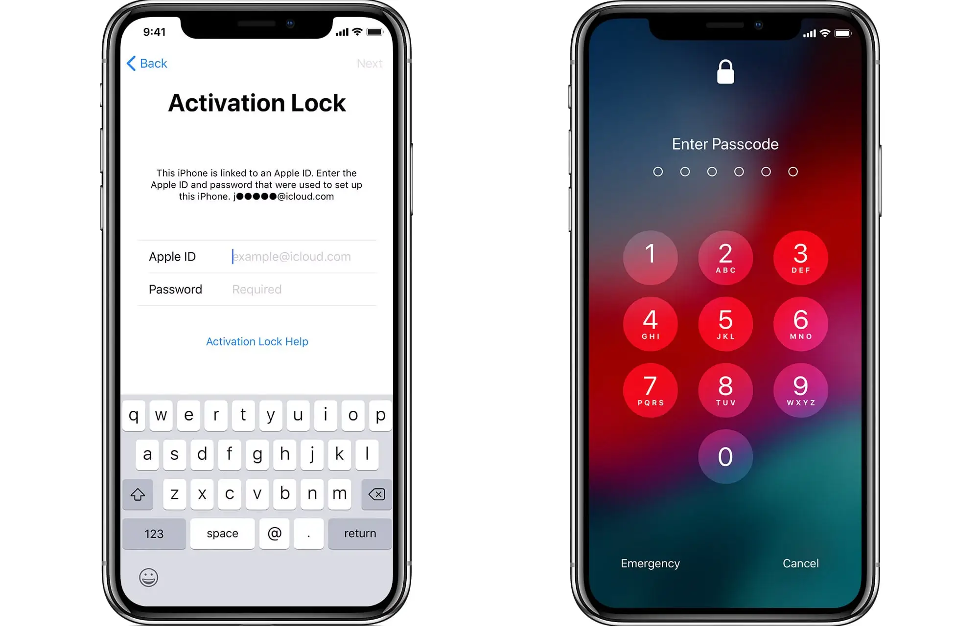 Remove activation lock via passcode
