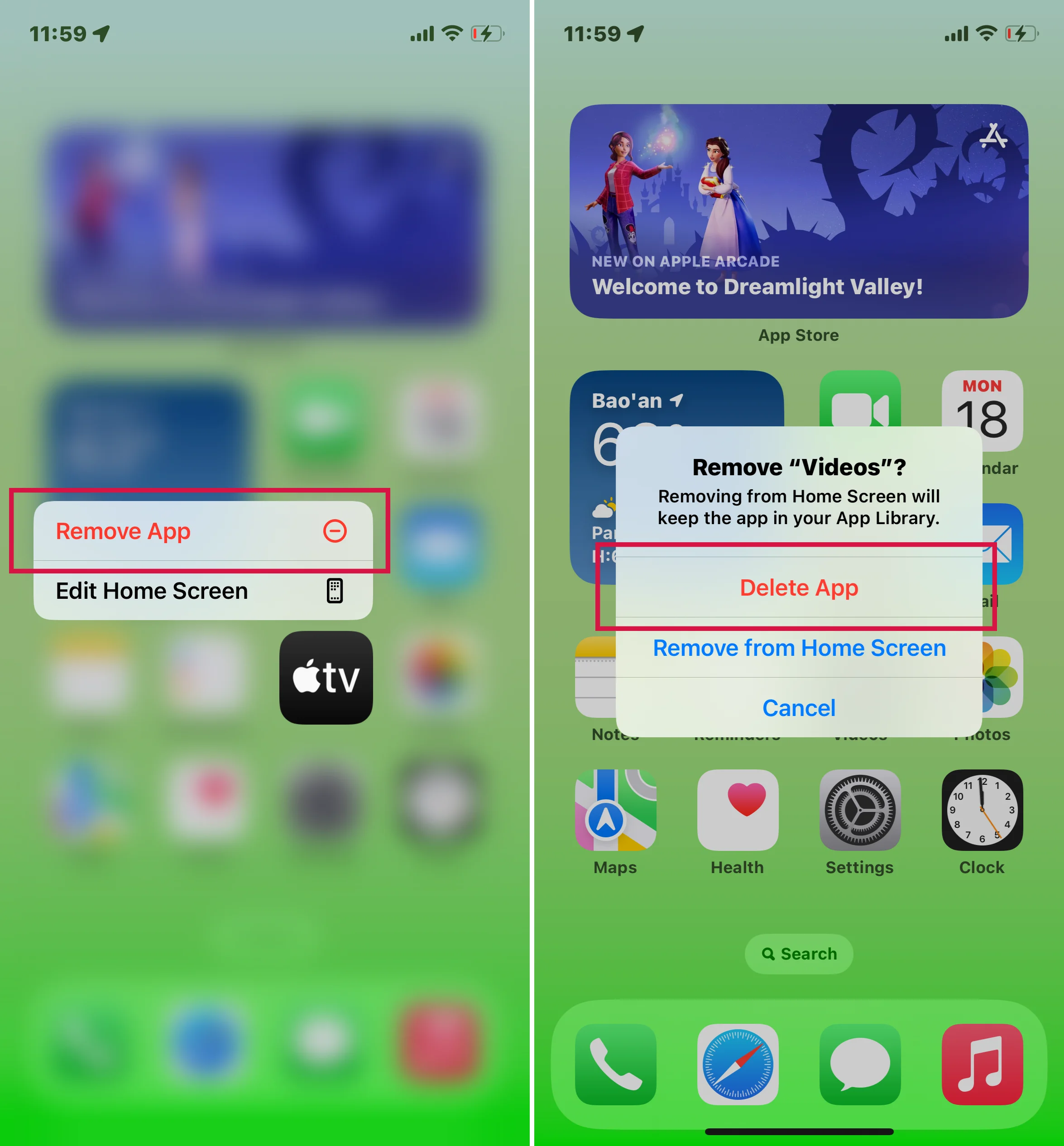 Steps To Delete Files from Home Screen