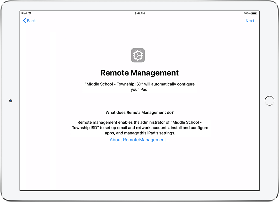 Mobile Device Management iPad