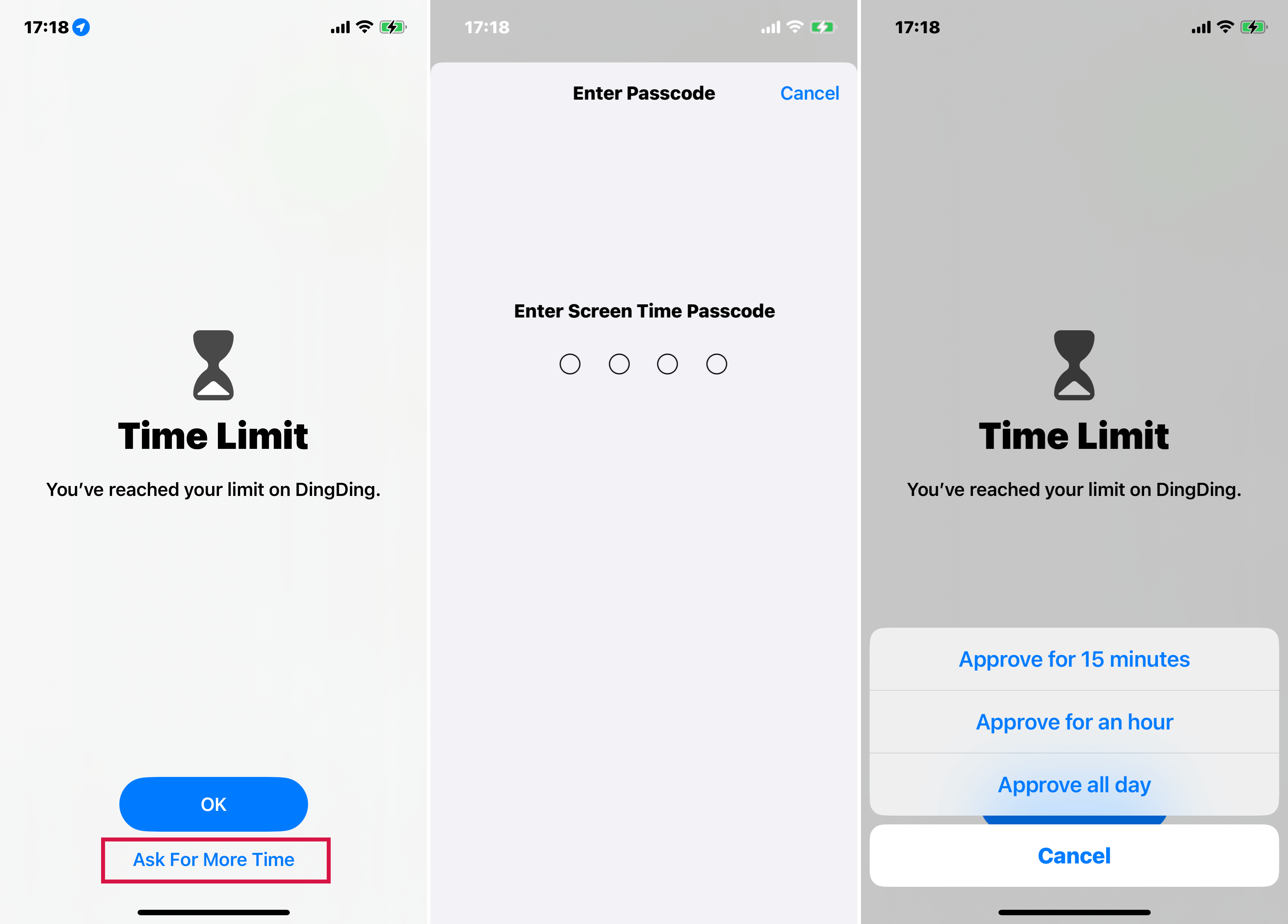 Ask For More Time for Time Limit