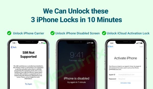 Unlock iPhone Passcode Carrier Lock and iCloud Activation Lock