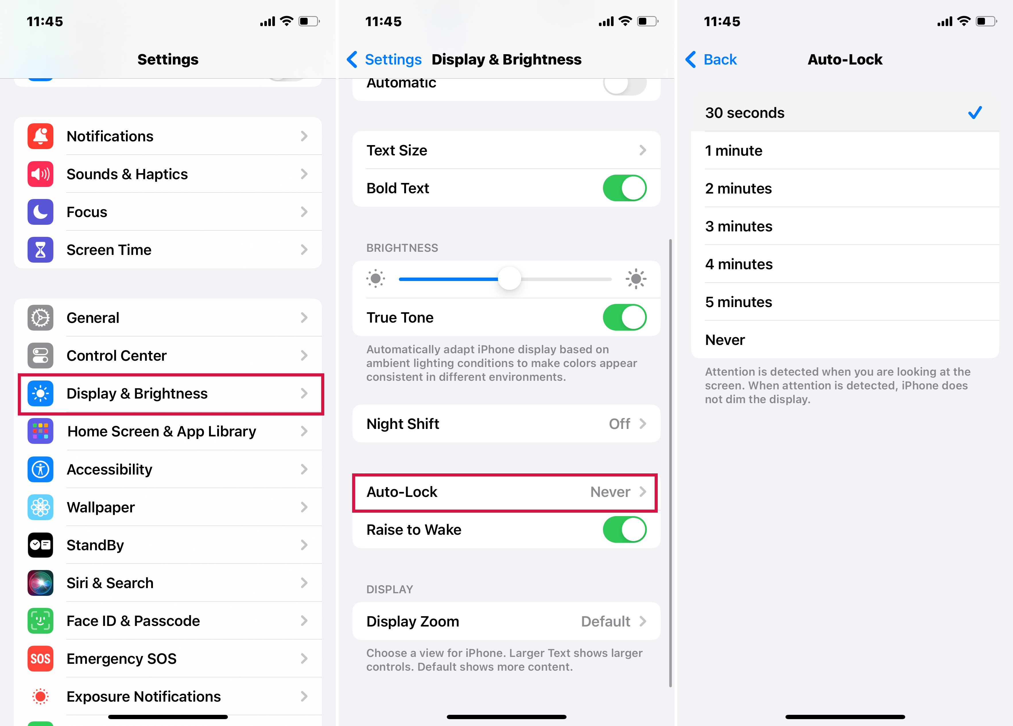 Set Up Auto Lock on iPhone