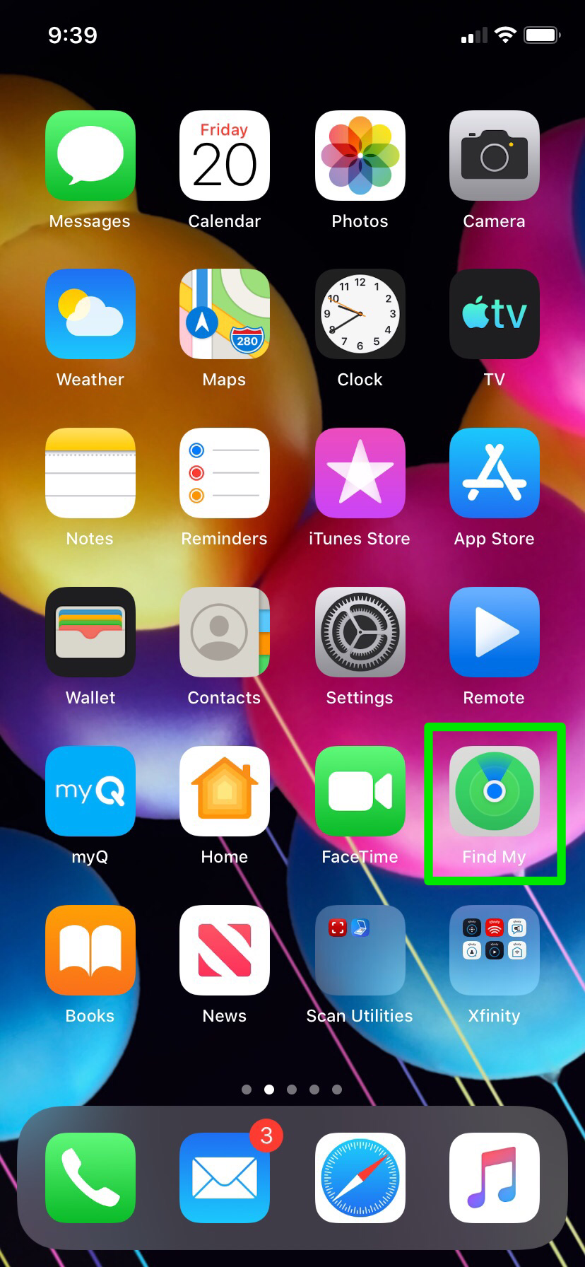 open app on another apple device