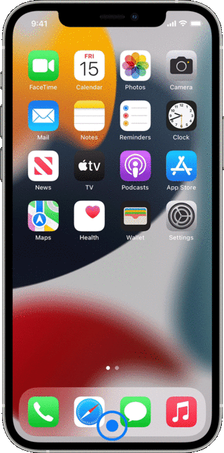 Close app on iPhone 13 without home button