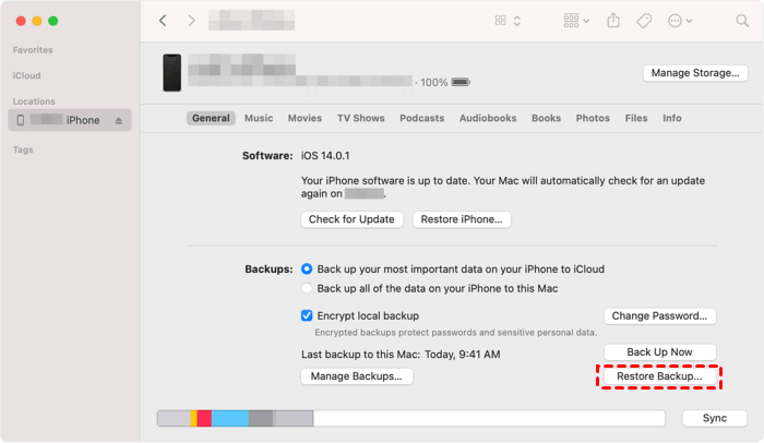 Reset iPhone Passcode Via Itunes Backup