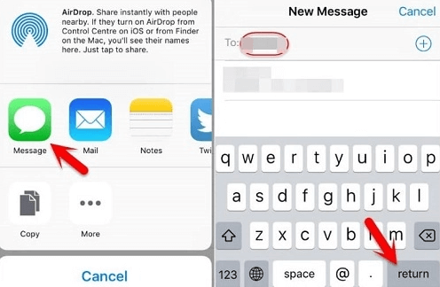 Unlock Disabled iPhone via Siri - Create a New Message