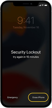 Security Lockout Click Erase Iphone