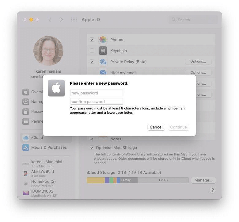 Enter A new Apple ID Password