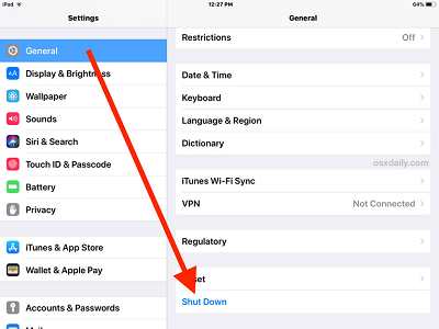 Reboot Your iPhone via Settings