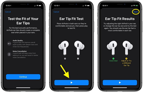 Ear Tip Fit Test