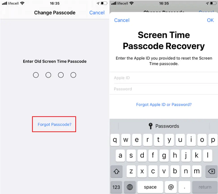 Turn Off Screen Time Passcode via Screen Time Passcode Recovery