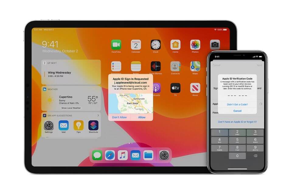二要素認証を使用してApple IDをアンロックする