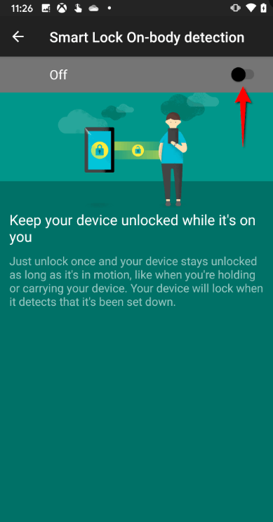 Unlock Android phone with smart lock