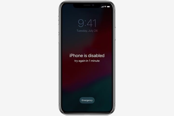 unlock iphone is disabled
