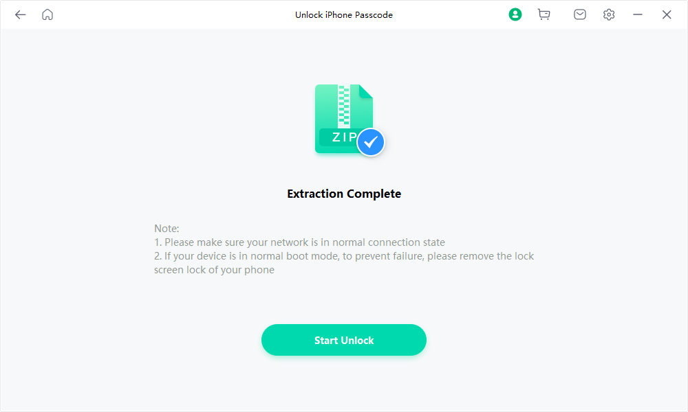 Unlock Screen Passcode Extraction Complete