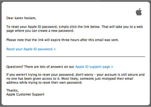 using two step verification to reset icloud password