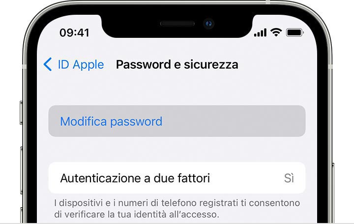 Tocca “Non hai un ID Apple o l’hai dimenticato?”