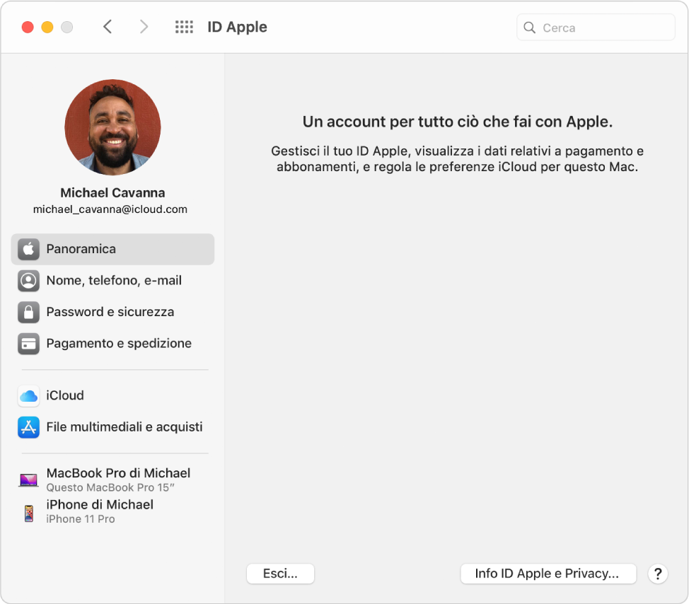 ID Apple sul Mac