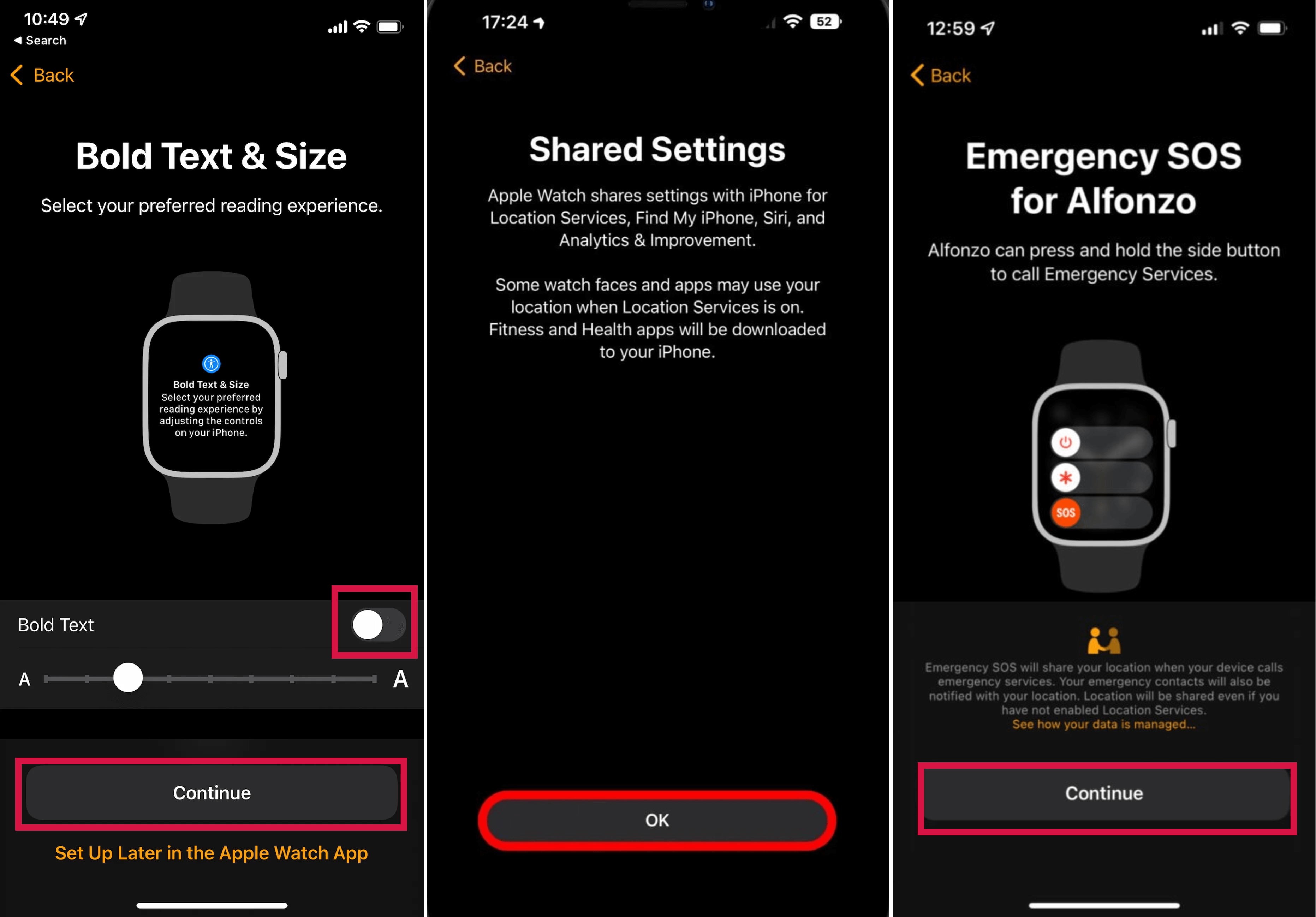 Customize Settings for Apple Watch