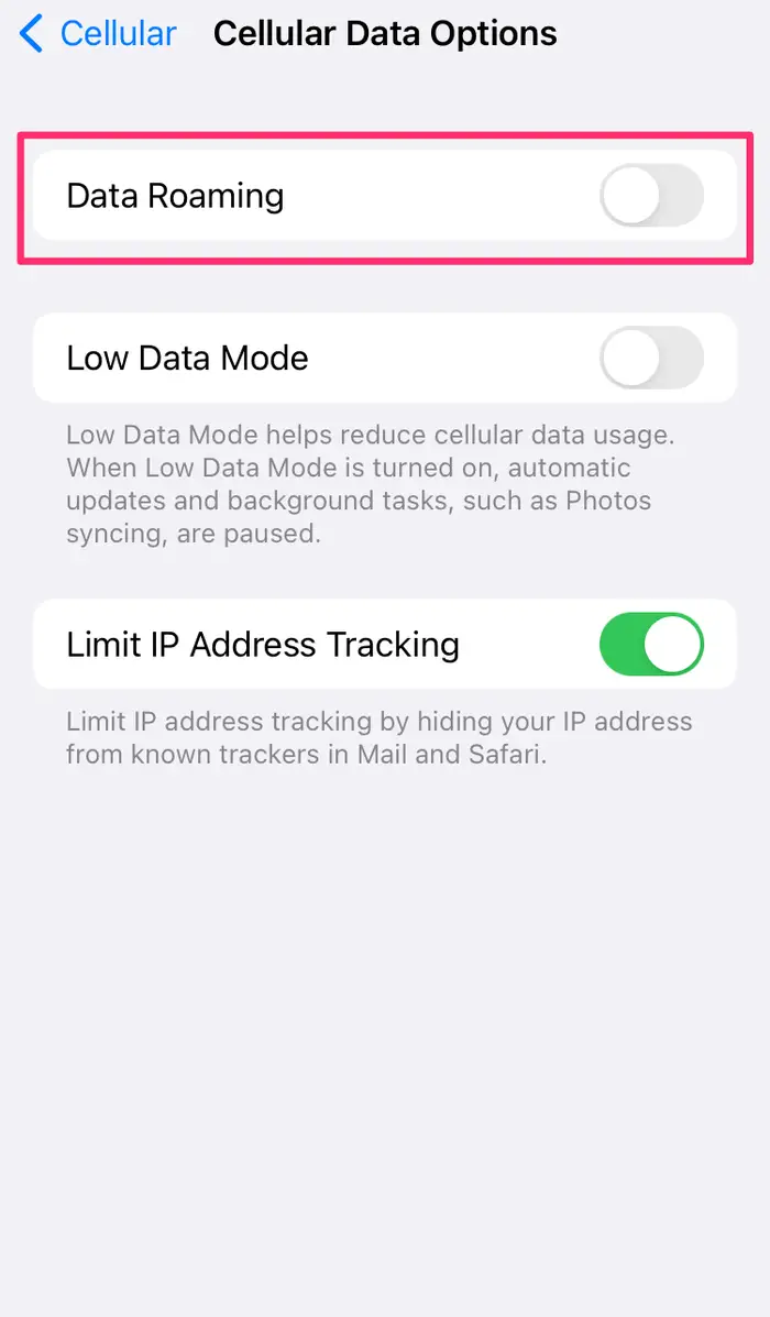 Check network connection