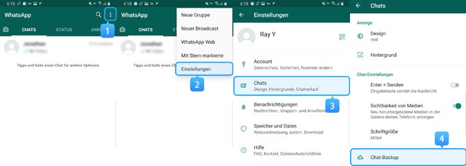 whatsapp backup chats