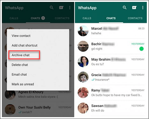 archive chat android_Comment Voir les Messages Archivés sur WhatsApp pour Android / iPhone / iOS