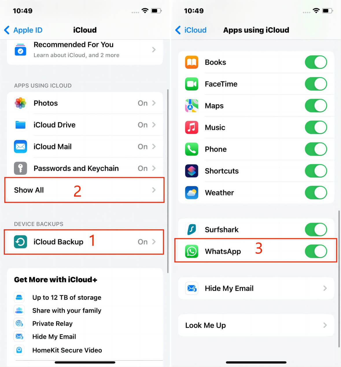 icloud drive whatsapp